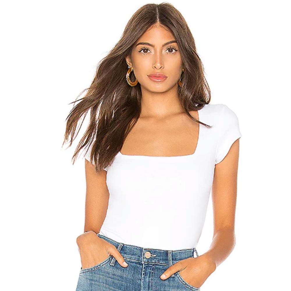 Free People Square Eyes Body Suit